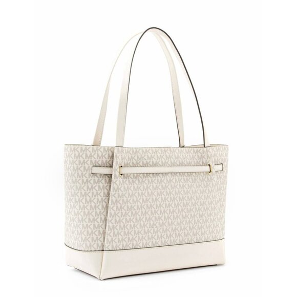Michael Kors Reed Large Logo Tote – Light Cream Multi - Picture 2 of 6